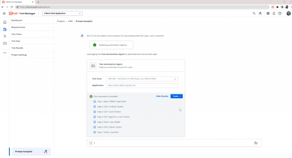 uipath agentic testing